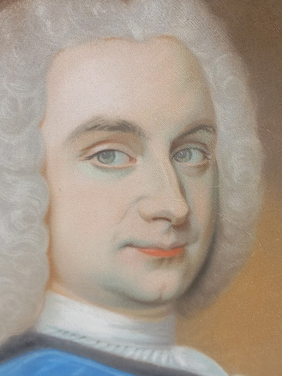 Portrait Of Blaise-françois De Larroque Lord Of Molas Councilor Parliament Toulouse Pastel-photo-2