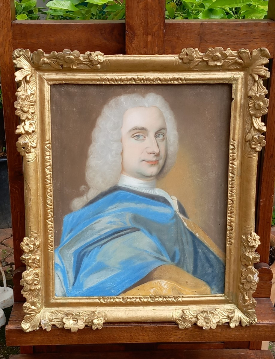 Portrait Of Blaise-françois De Larroque Lord Of Molas Councilor Parliament Toulouse Pastel
