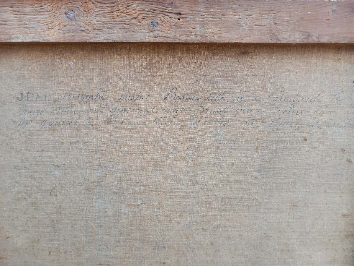 Portrait Of Jcm Bonnevielle Painted In Pézenas In 1802 By The Artist Gausset -photo-1