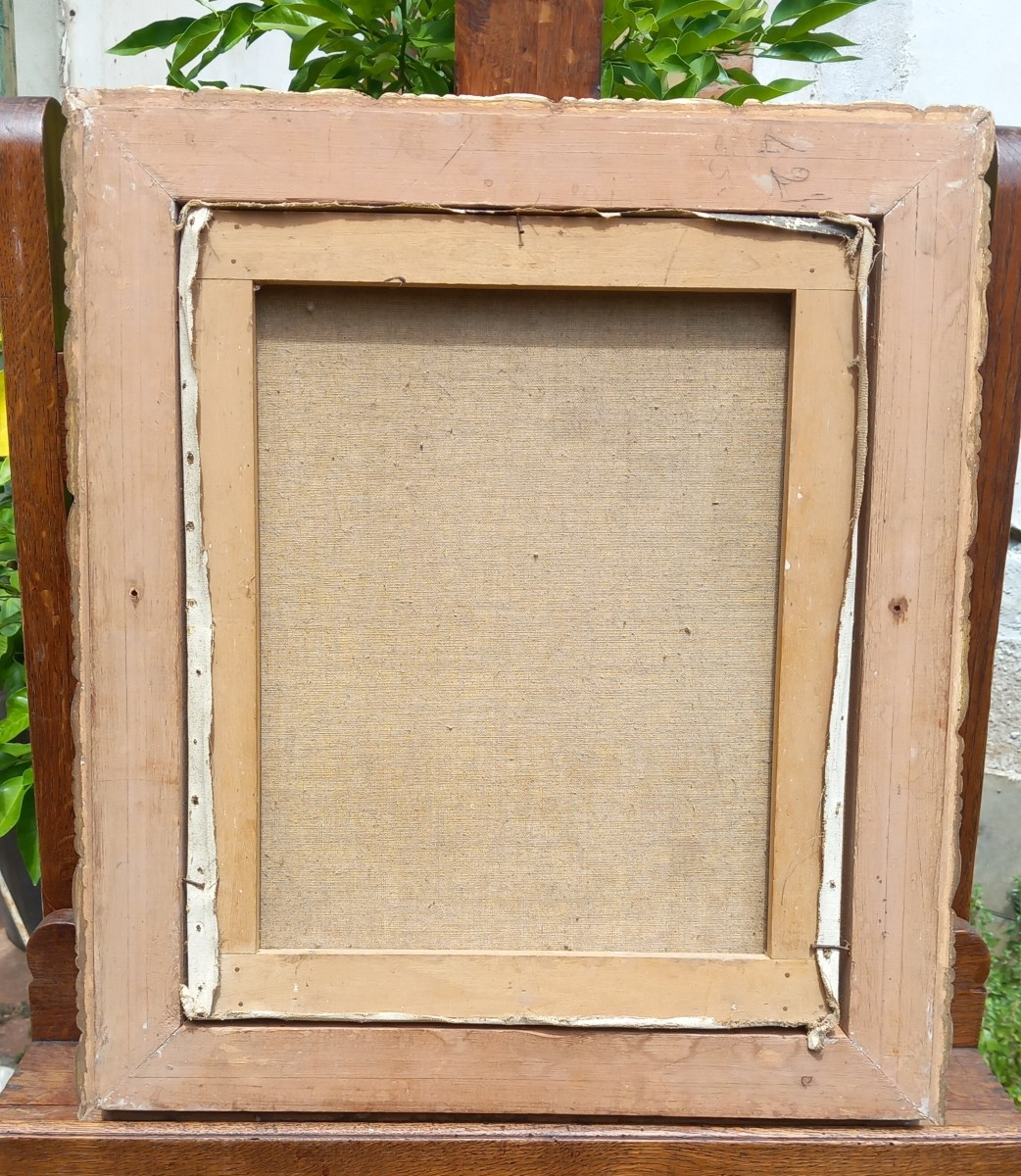 Portrait Of A Man In A Hat, Pince Nez And Bow Tie 1921 Original Frame -photo-4