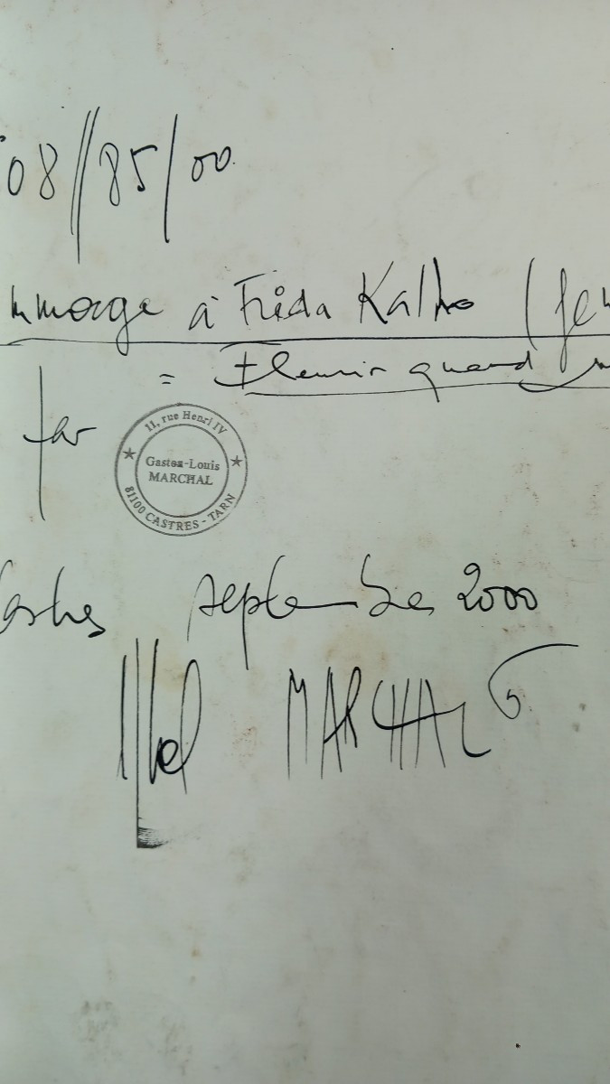 Gaston-louis Marchal "tribute To Frida Kahlo" "blossom Anyway" Castres Tarn 2000-photo-2