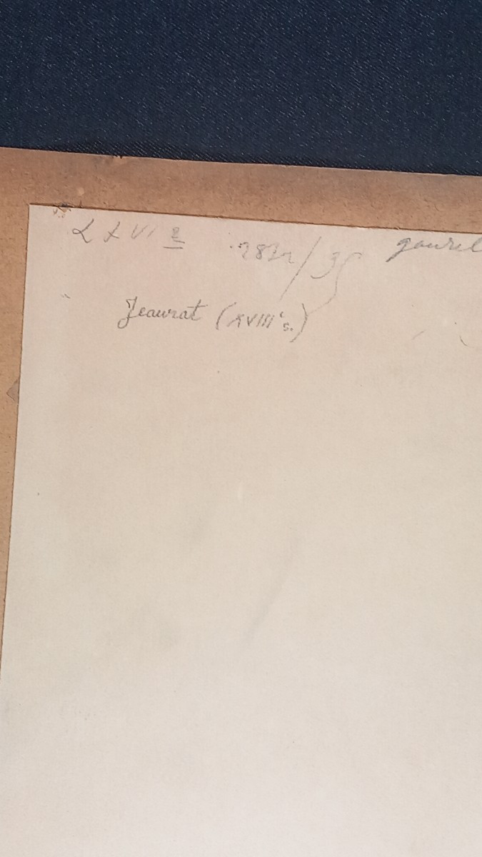 Etienne Jeaurat (att.) Young Merchant Drawing On Paper French School 18th Century Costume-photo-1