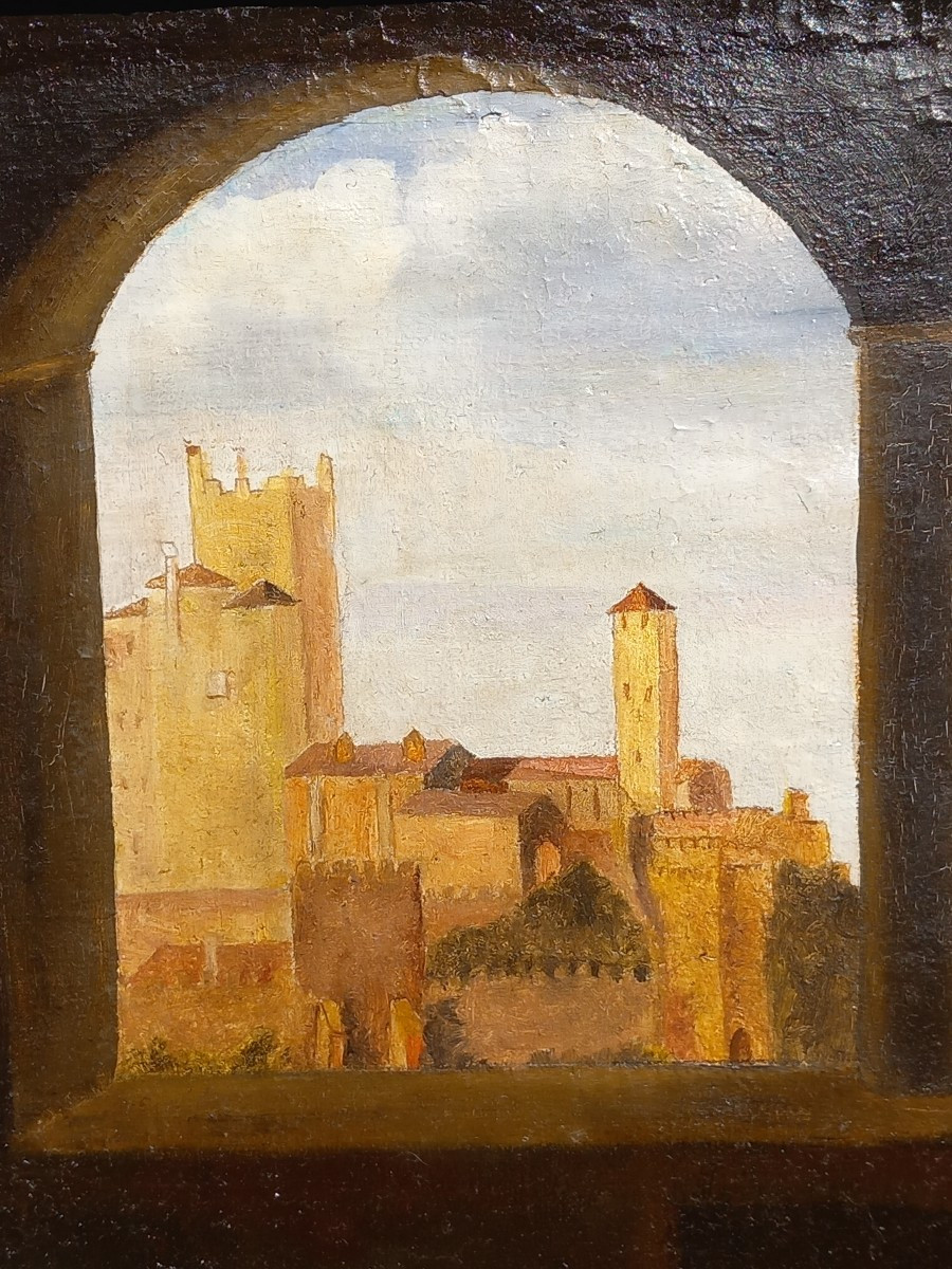 Italian School After Raphael "the Virgin With The Diadem" Oil On Canvas 17th Century-photo-3