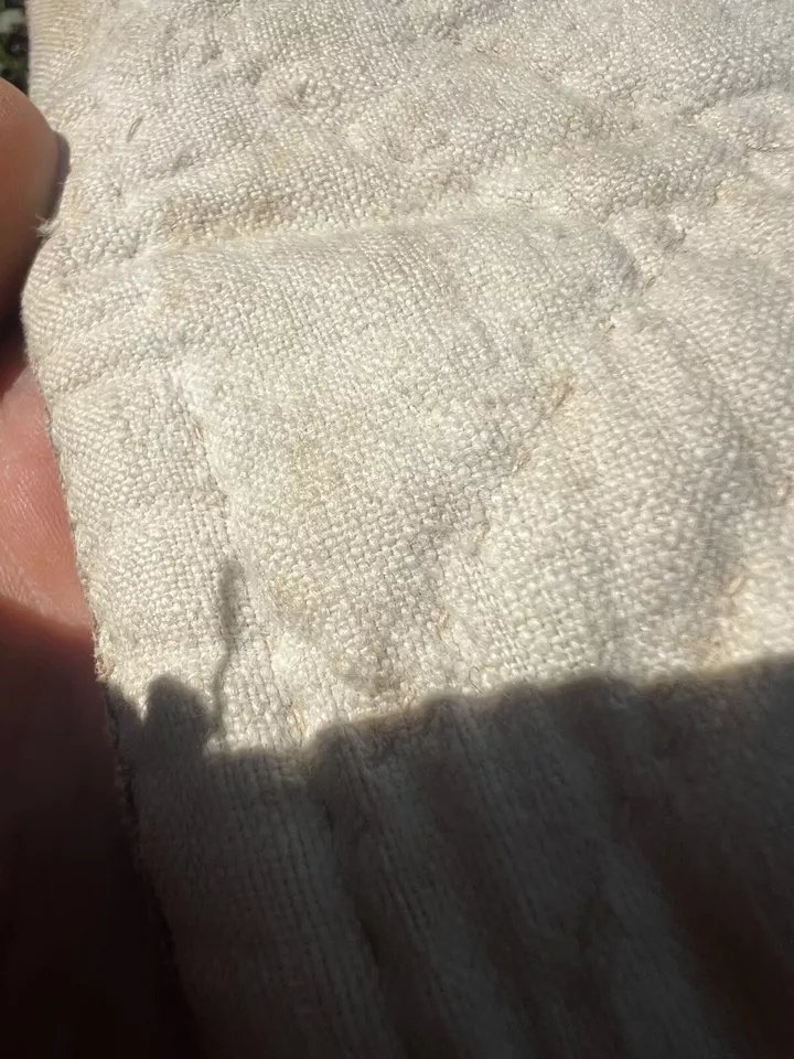 Boutis En Toile de Jouy Imprimée XIXe Siècle Motif "Le Solitaire" Couleur Café -photo-1