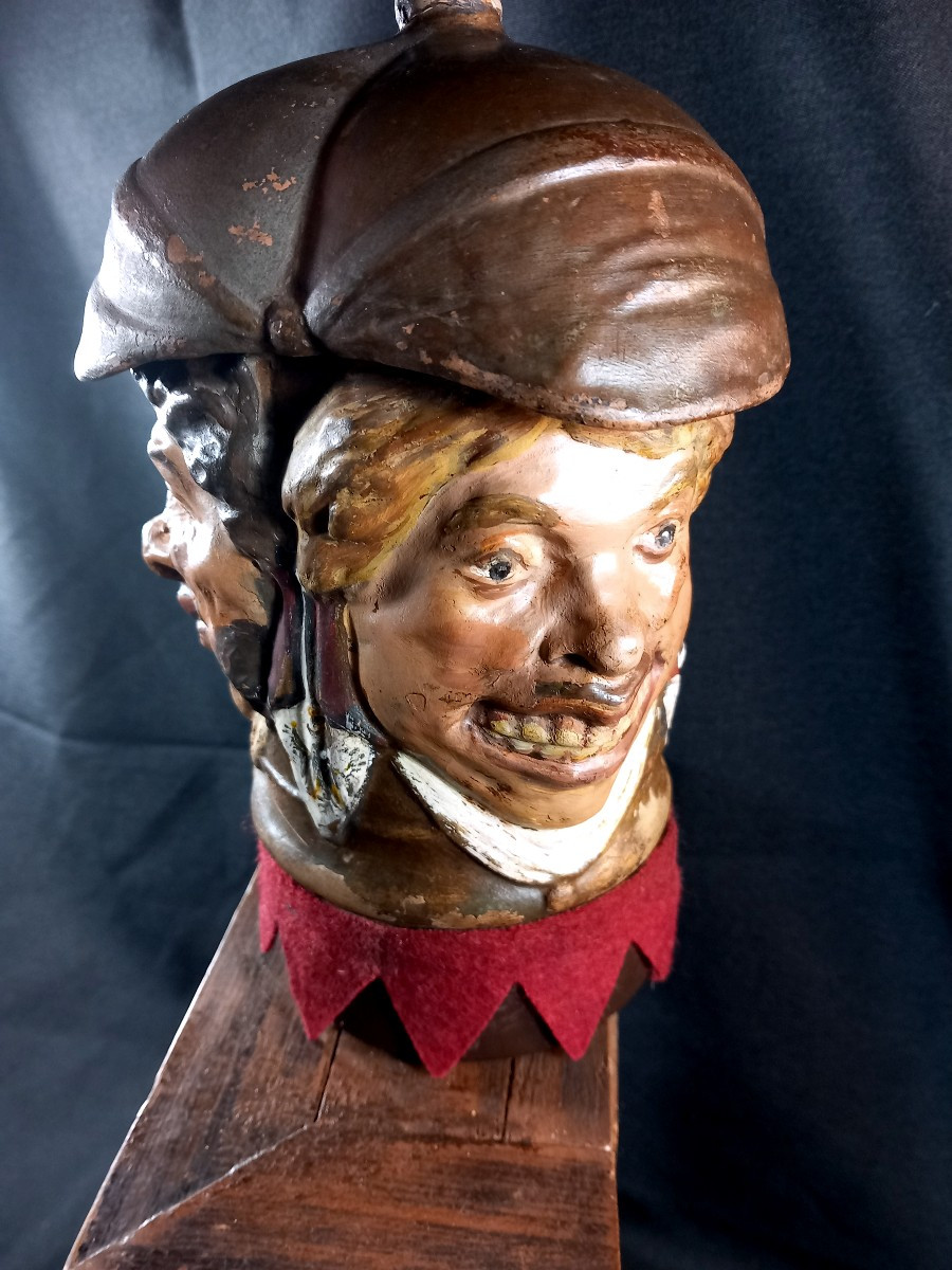 Pendule à Automate Patriotique avec Boite Musique et Tabatière Guerre 1870-1871-photo-3