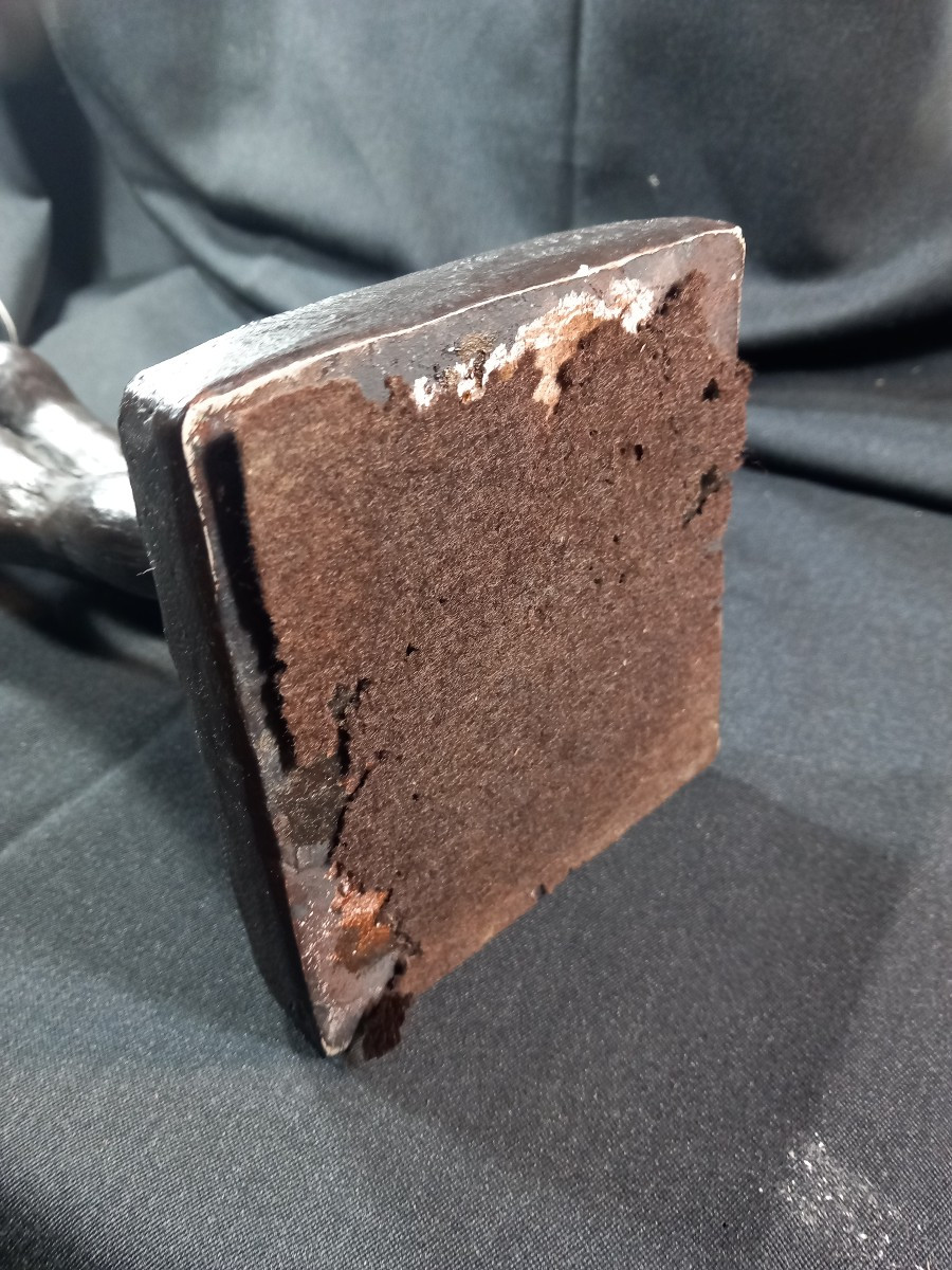 Statue Homme Nu Athlète Sculpture Terre Cuite Patinée XXe Austin Prod 1965 Vintage-photo-3