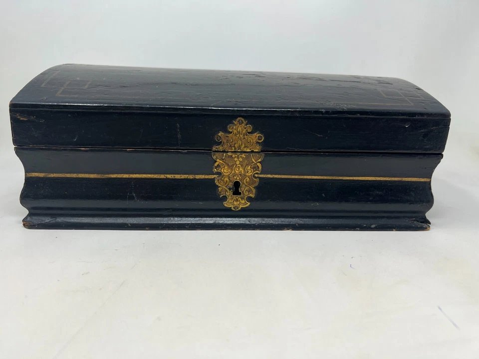 Louis XV Period Wig Box Or Case, 18th Century, Lacquered Finish -photo-3