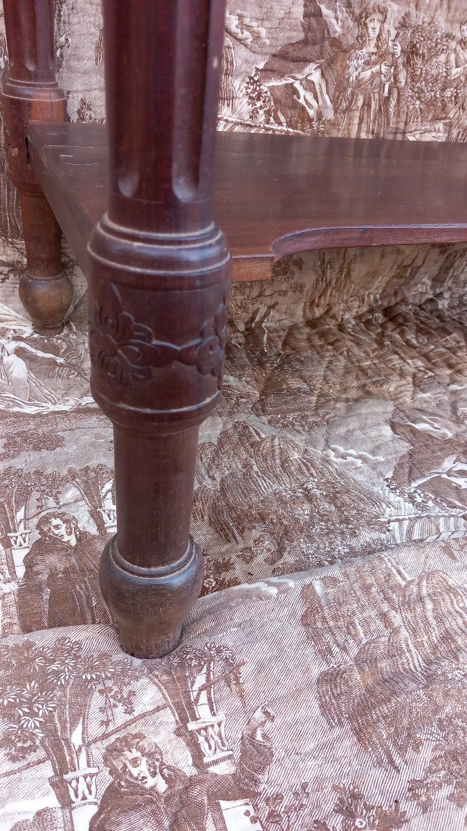 Indo-chinese Style Dressing Table With Mirror And Dragon Decor -photo-3