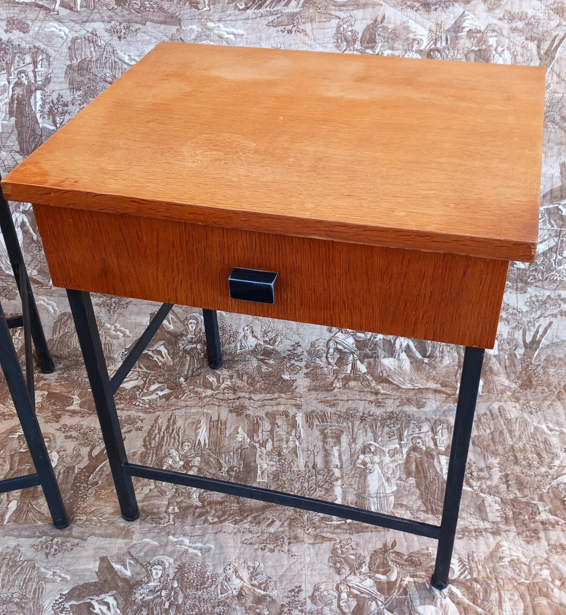 Jacques Hitier Pair Of Small End Tables, 20th Century Design -photo-2