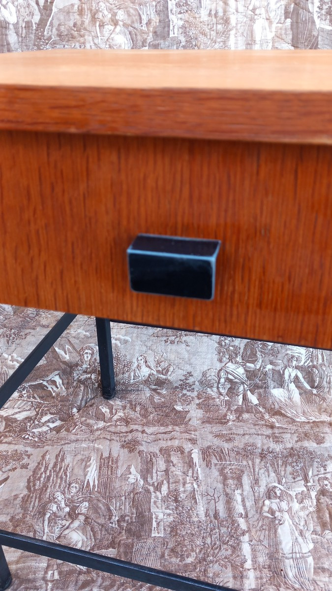 Jacques Hitier Pair Of Small End Tables, 20th Century Design -photo-3