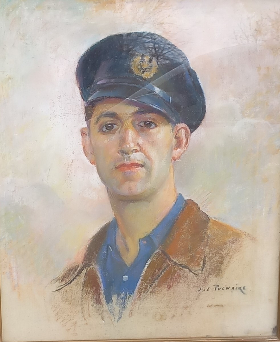 Portrait d'un Militaire, Aviateur, Marin ou Autre XXe Siècle PUGNAIRE Jean Joseph (1882-1966)