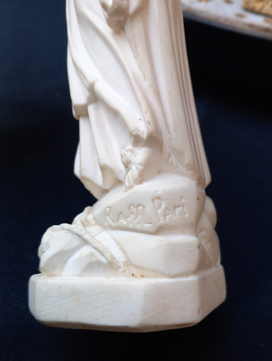 Multiple Reliquary In The Shape Of Triumphal Arches And Statuette Of The Virgin, 19th Century -photo-6