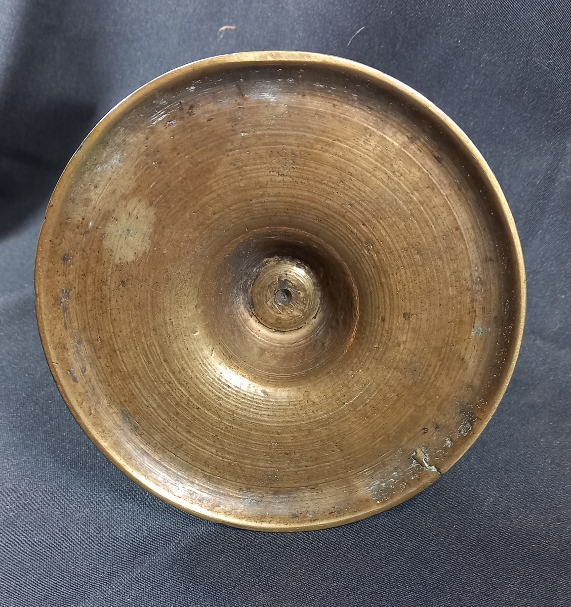 Haute Epoque - Bougeoir ou Chandelier à Balustre en Bronze XVIIe Siècle -photo-4