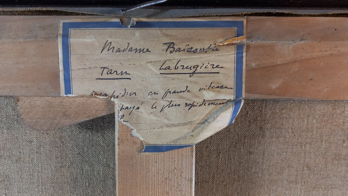 Rose DUJARDIN-BEAUMETZ "Le Port des Sables d'Olonne" Huile sur Toile Vendée Marine -photo-3