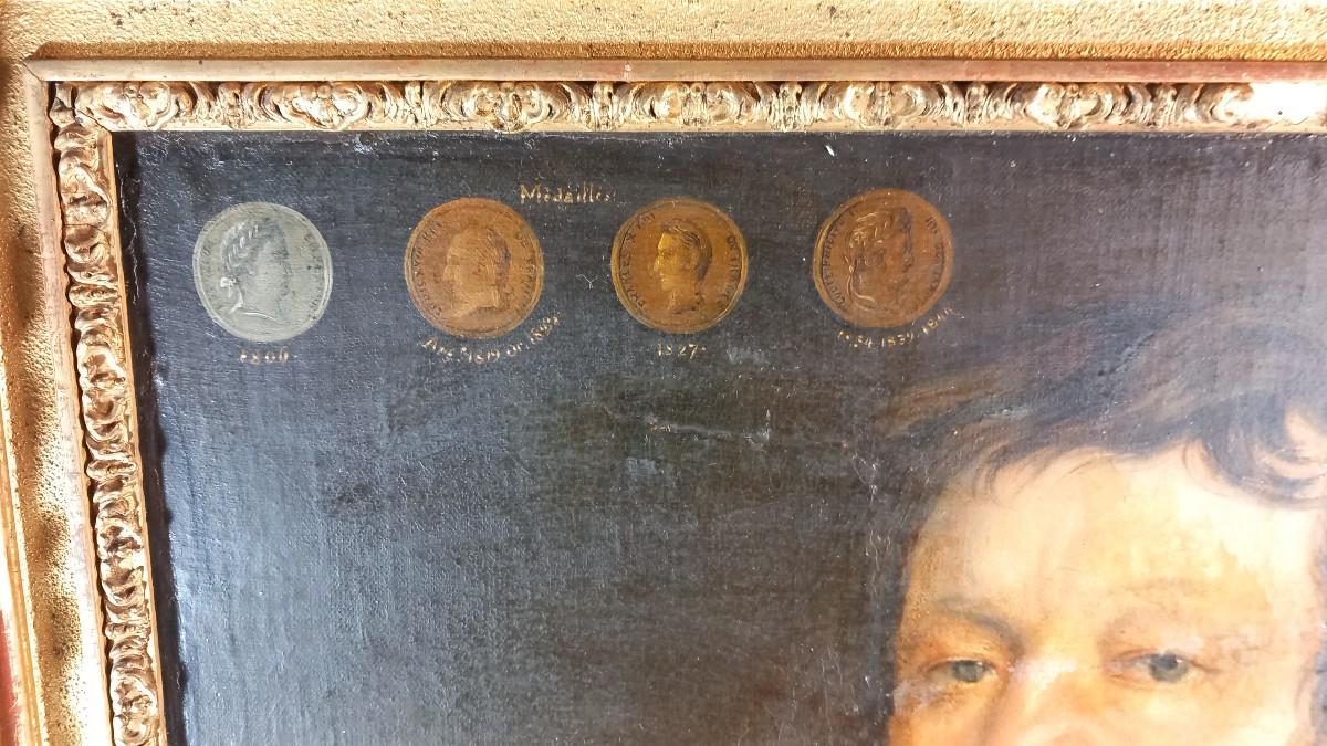 Portrait Of An Industrialist From The Ruf (ruef) Von Hauzendorf Family, Recipient Of The Legion Of Honour And Medals-photo-2