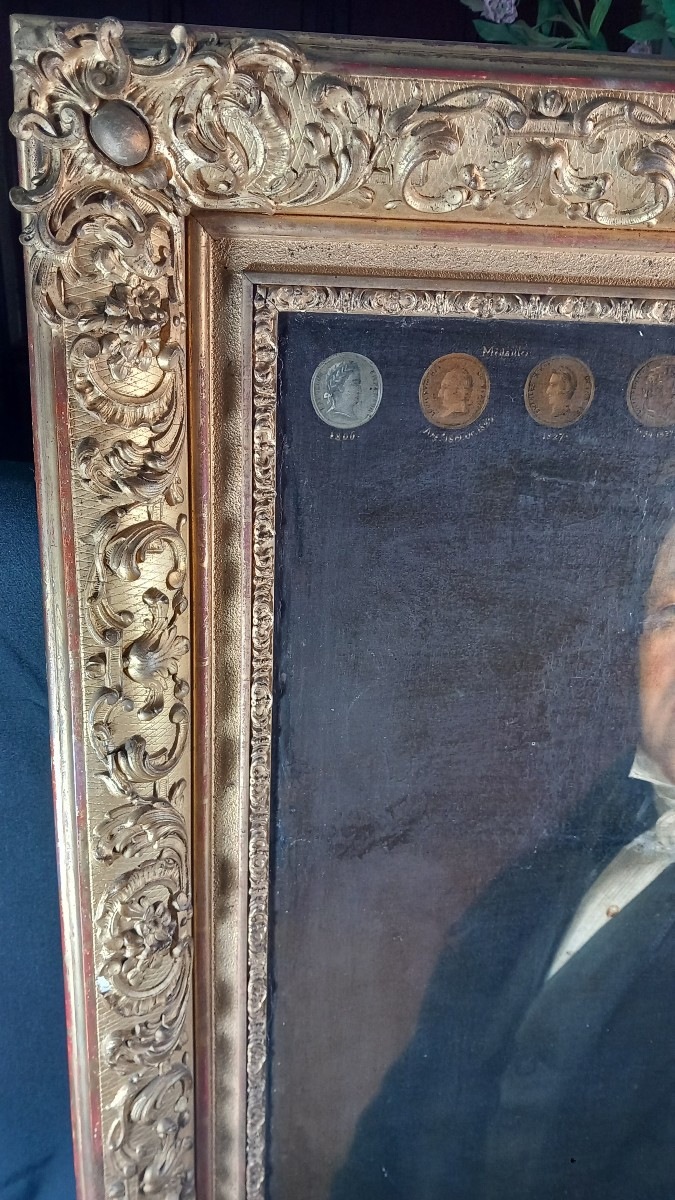 Portrait Of An Industrialist From The Ruf (ruef) Von Hauzendorf Family, Recipient Of The Legion Of Honour And Medals-photo-4