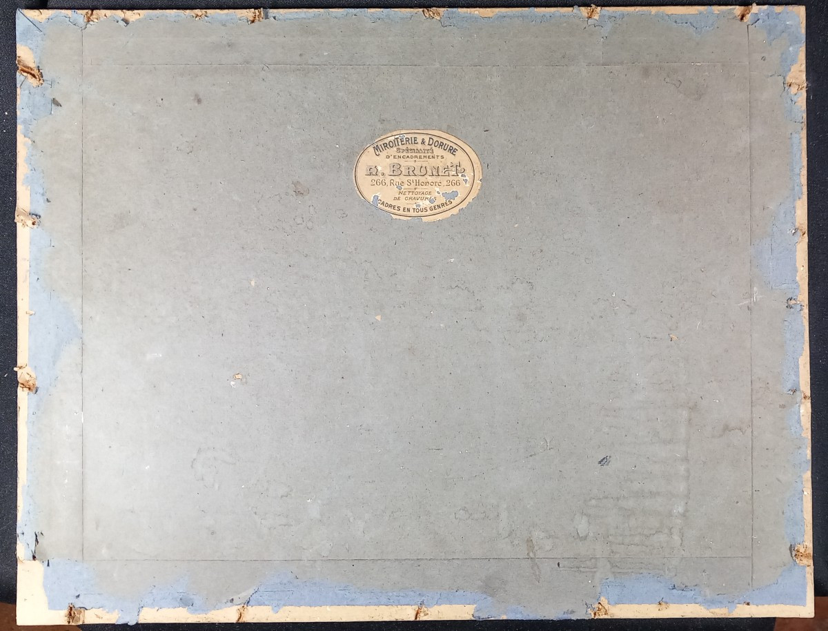 Etude d'arbre et Nature Dessin Pré Romantique XVIIIe  Encre et Lavis sur Papier-photo-2