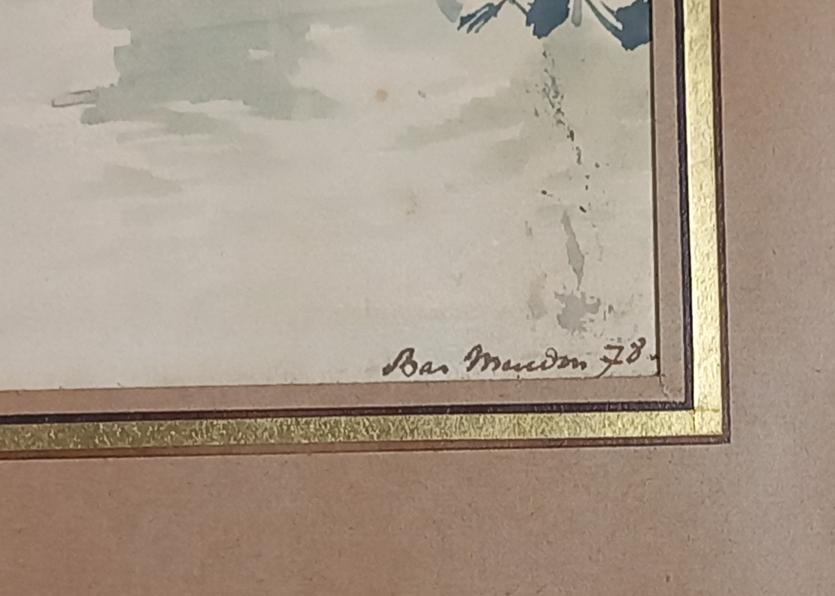 Henry-julien Detouche 1854-1913 The Seine At Lower Meudon Issy Les Moulineaux Paris Watercolor -photo-2