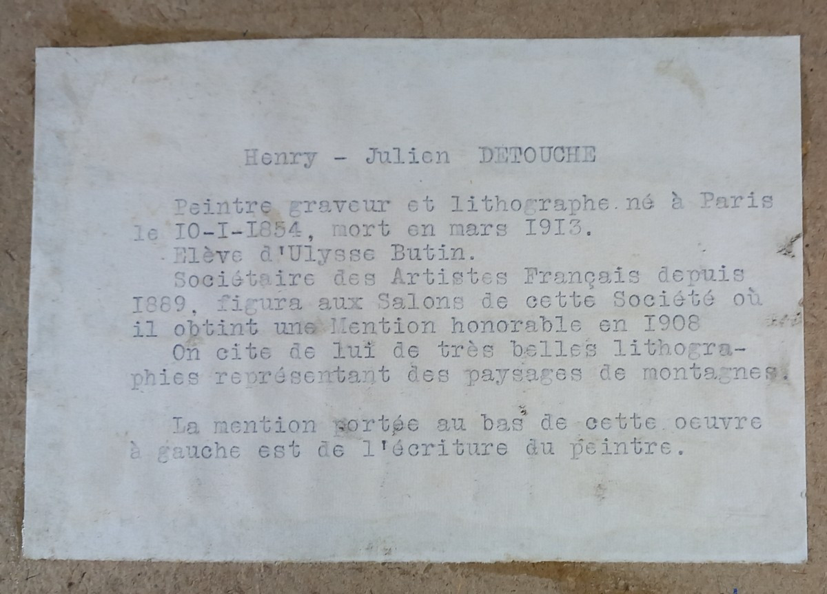 Henry-julien Detouche 1854-1913 The Seine At Lower Meudon Issy Les Moulineaux Paris Watercolor -photo-2