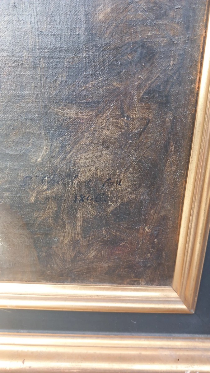 Peter Paul Rubens (after) 1806 Christ On The Cross 19th Century Oil On Canvas -photo-4