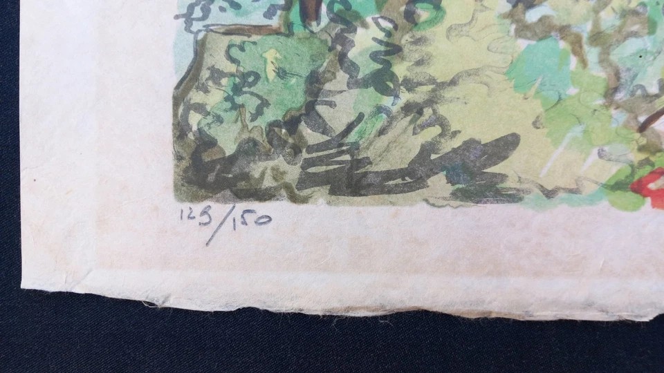 Yves Brayer The Golden Dove (saint-paul-de-vence) In Provence Signed Lithograph-photo-4