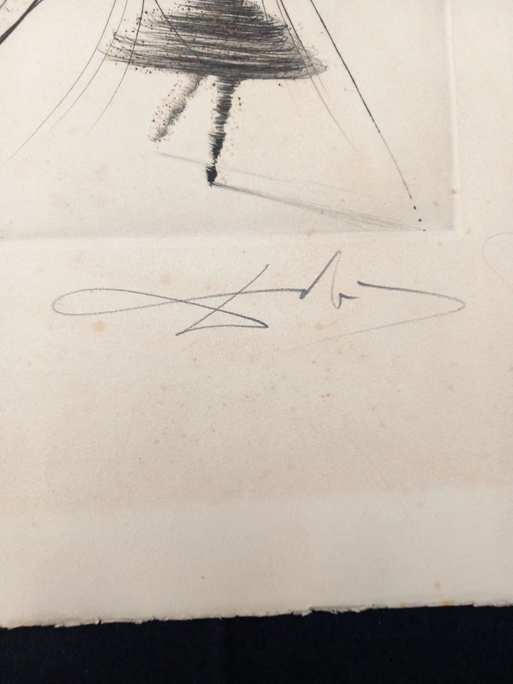 Salvador Dali Terpsichore Muse Of Dance Numbered And Signed Print-photo-2