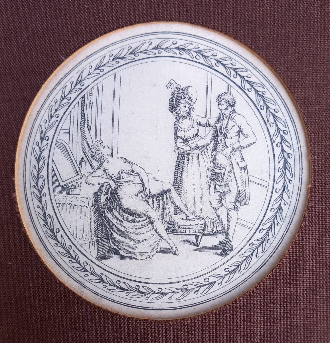 Encadrement de Gravures Erotiques  Début du XIXe Siècle Dont "La Guerre des Dieux" E. de Parny-photo-5