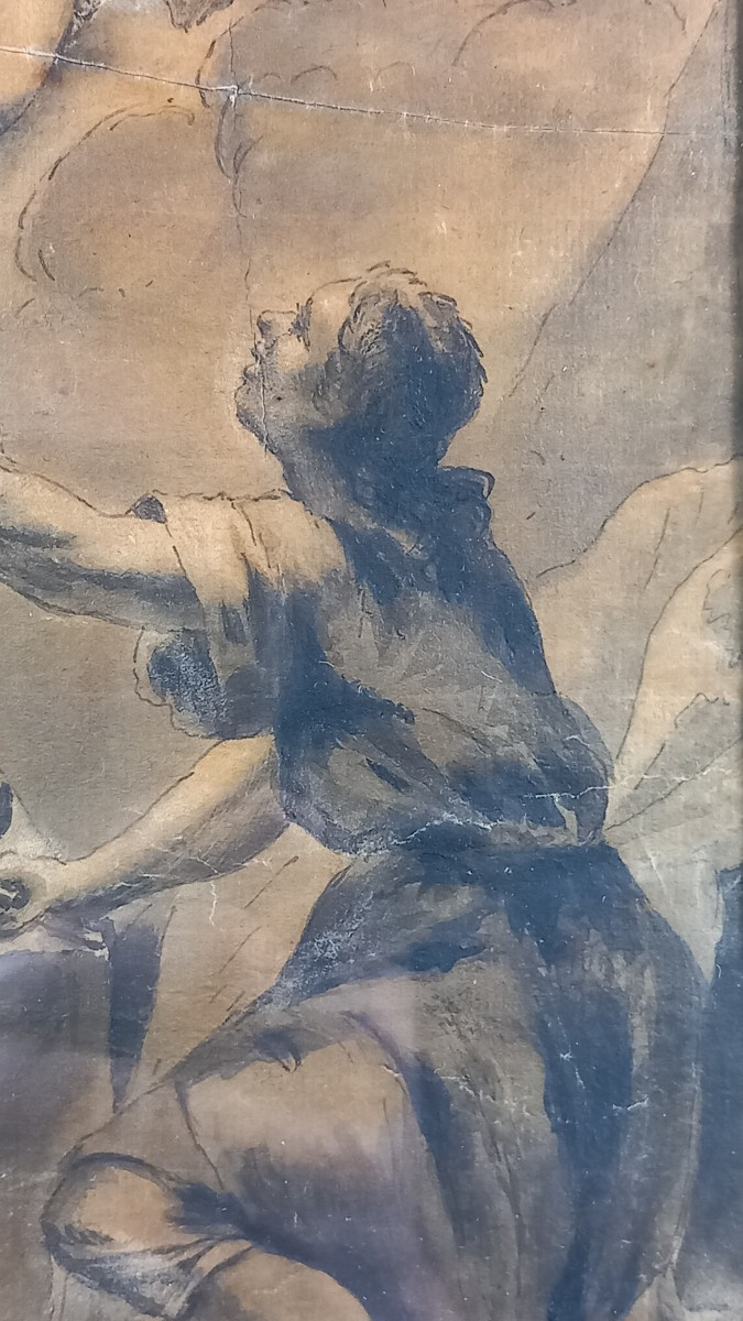 Pygmalion et Galatée Dessin du XVIIIe siècle, entourage ou suiveur de François Boucher-photo-2