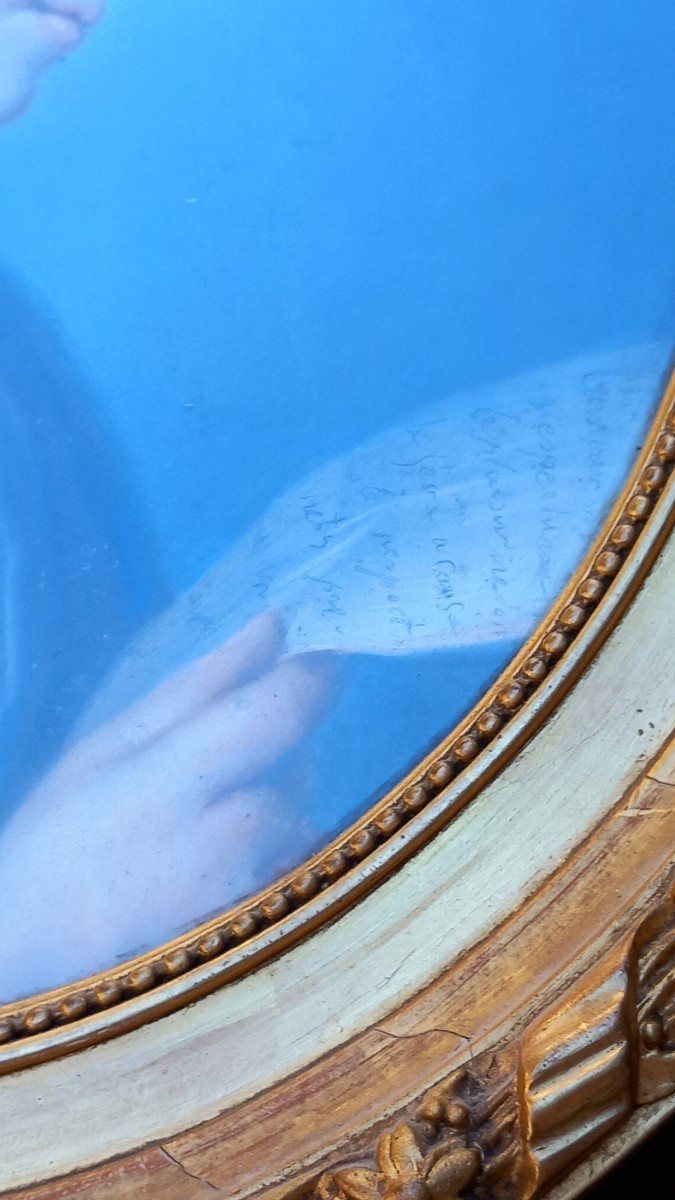 Portrait Pastel Marquise De Montesson Maitresse Duc d'Orléans Philippe Egalité La Haie De Riou-photo-2