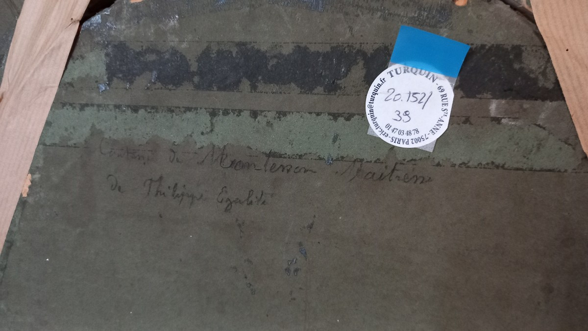 Portrait Pastel Marquise De Montesson Maitresse Duc d'Orléans Philippe Egalité La Haie De Riou-photo-2