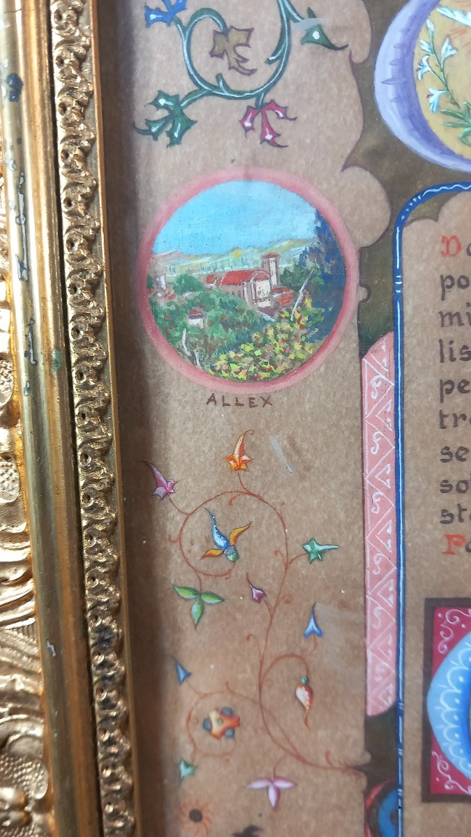 Canon d'Autel Enluminure Parchemin XXe V.Cupini Susa Allex Murinais Beauvais-photo-3