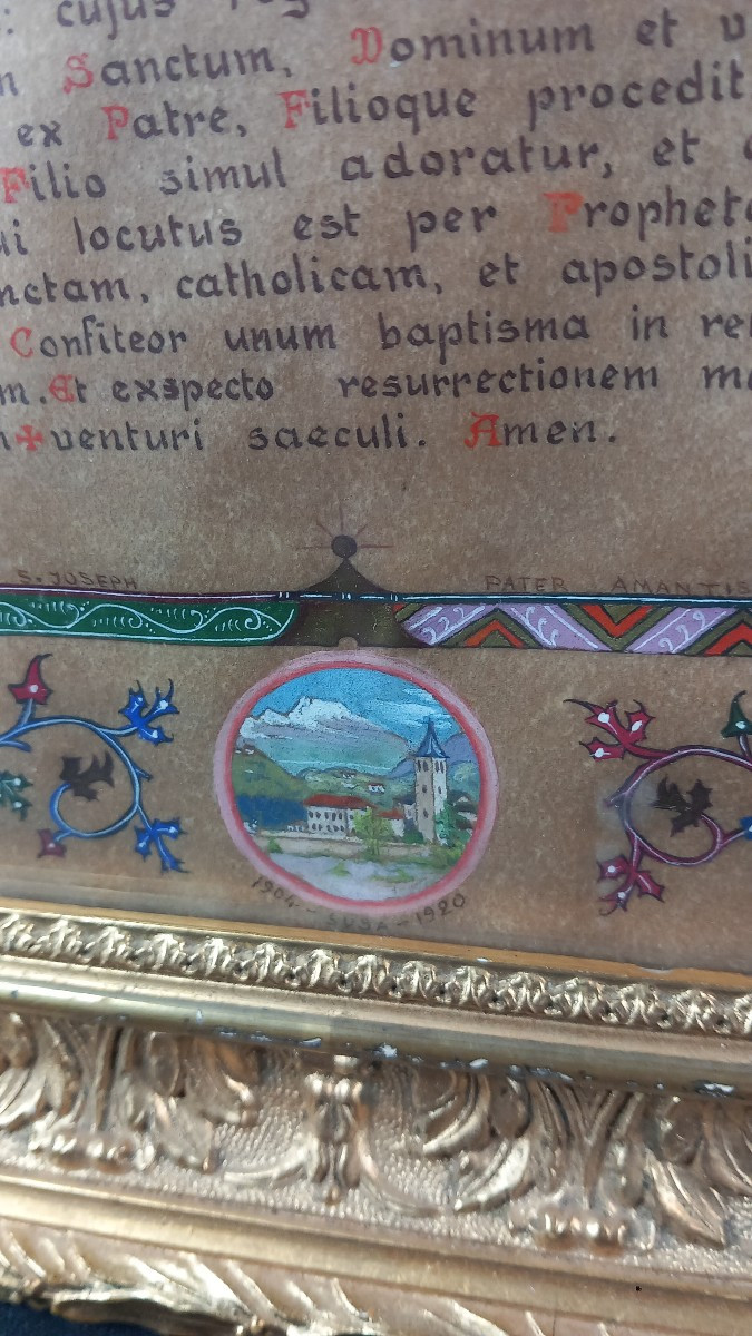 Canon d'Autel Enluminure Parchemin XXe V.Cupini Susa Allex Murinais Beauvais-photo-1