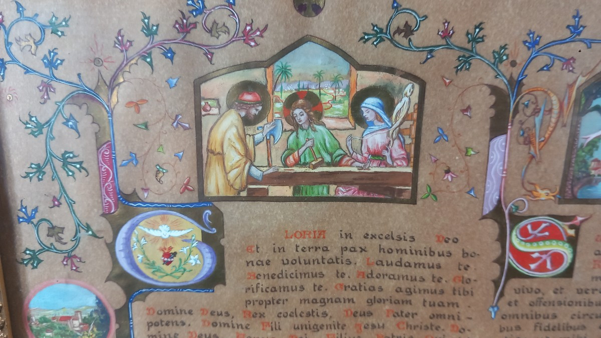 Canon d'Autel Enluminure Parchemin XXe V.Cupini Susa Allex Murinais Beauvais-photo-5