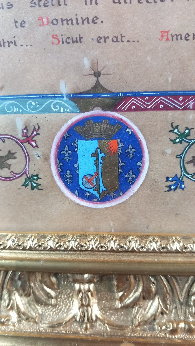 Canon d'Autel Enluminure Parchemin XXe V.Cupini Susa Allex Murinais Beauvais-photo-7