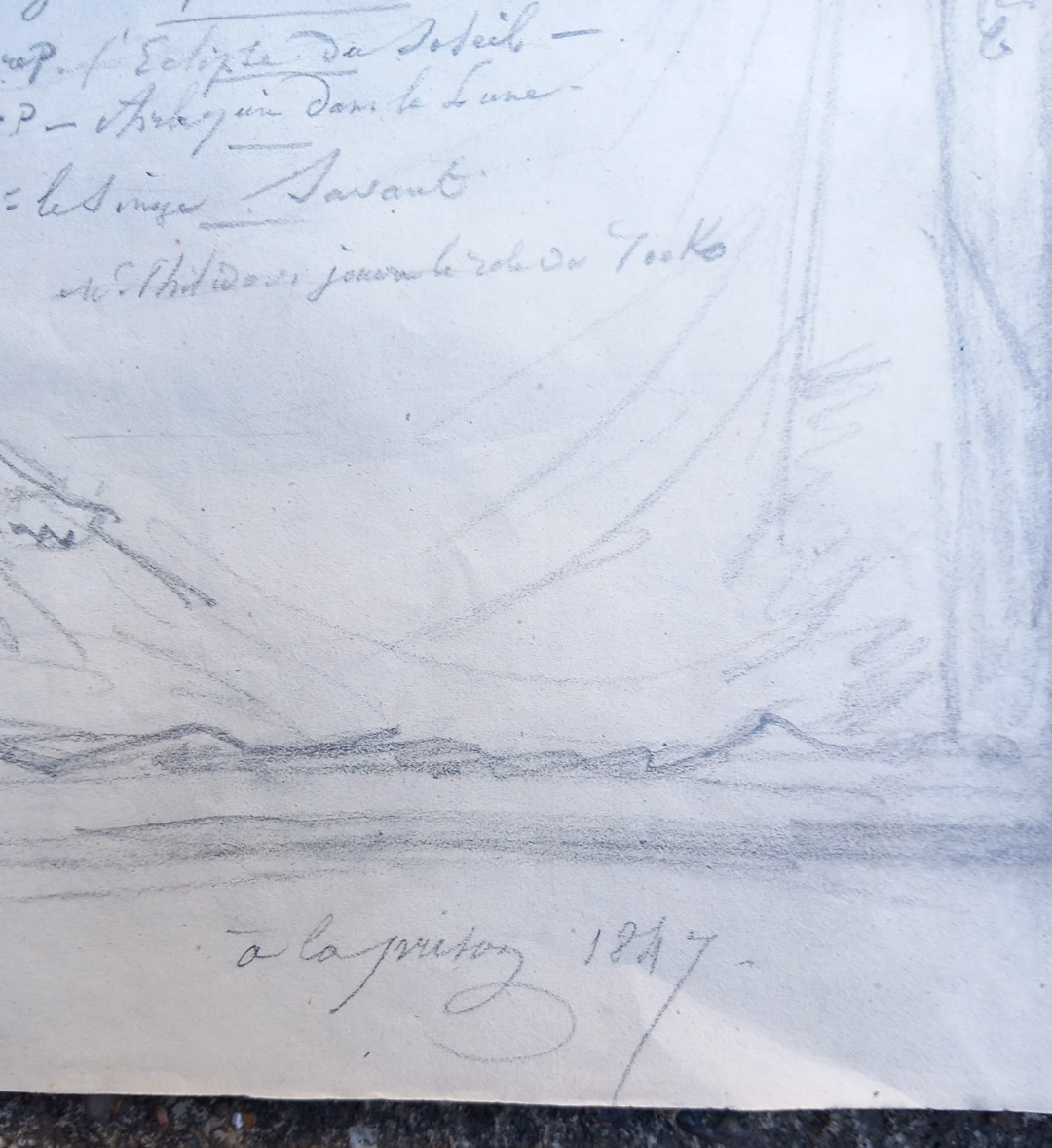 Projet Dessin d'Affiche Satirique de Comédie Théatre : Arlequin « à la prison » 1847-photo-2