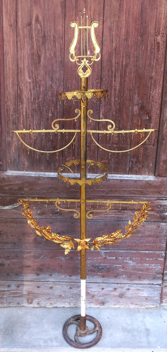Pavillon Chinois Instrument de Musique Cuivre Fanfare Orphéon XIXe siècle