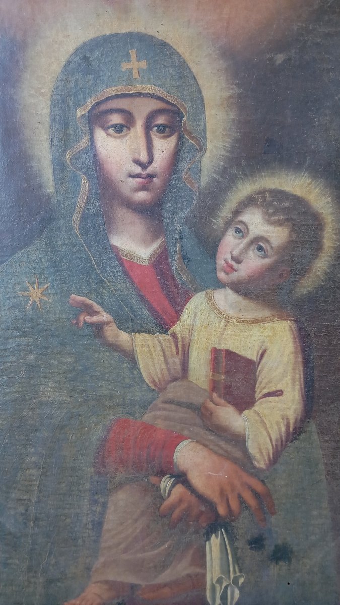 Salus populi romani  « Sauvegarde du peuple romain » Huile sur Toile XVIIIe siècle-photo-2