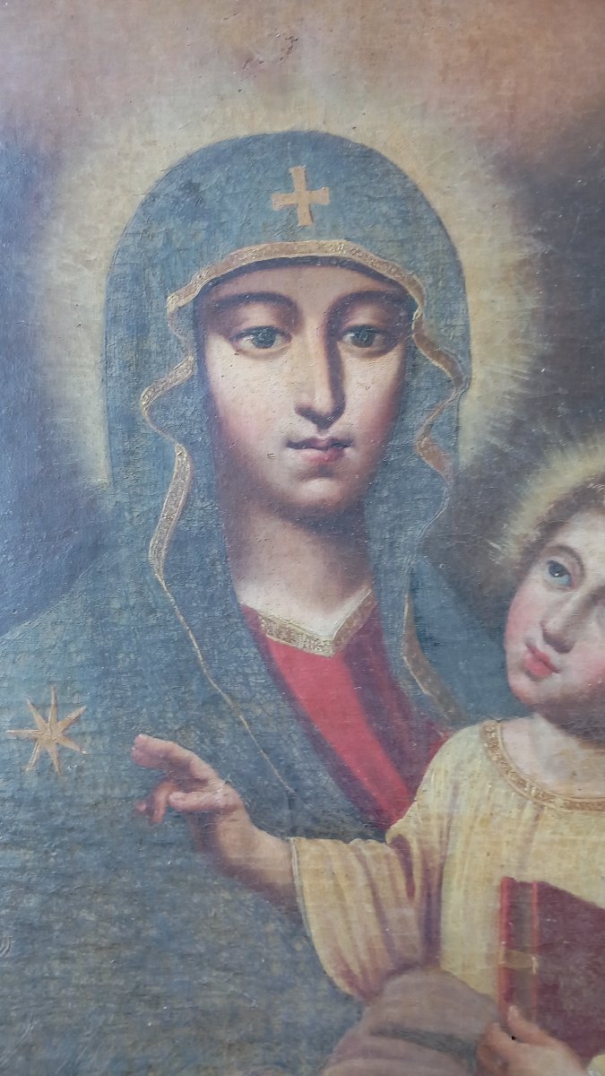 Salus populi romani  « Sauvegarde du peuple romain » Huile sur Toile XVIIIe siècle-photo-4