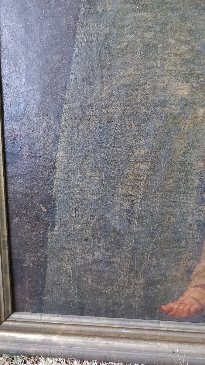 Salus populi romani  « Sauvegarde du peuple romain » Huile sur Toile XVIIIe siècle-photo-3