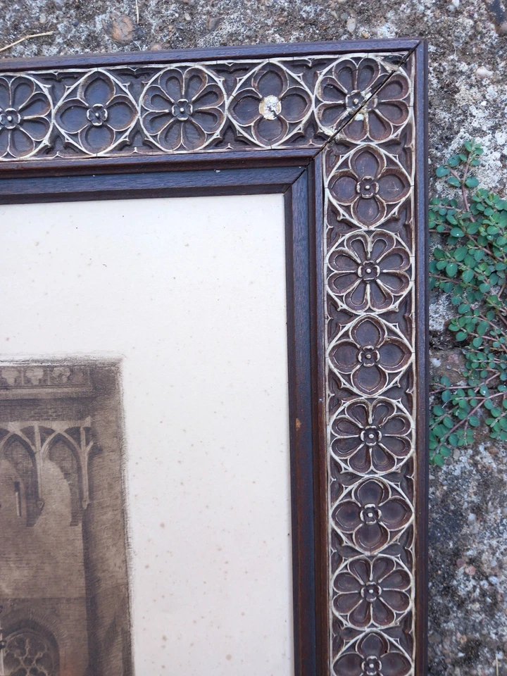 Maurice CRETELLE Gravure au Burin Cathedrale d'Albi Tarn Baldaquin Gothique Flamboyant -photo-2