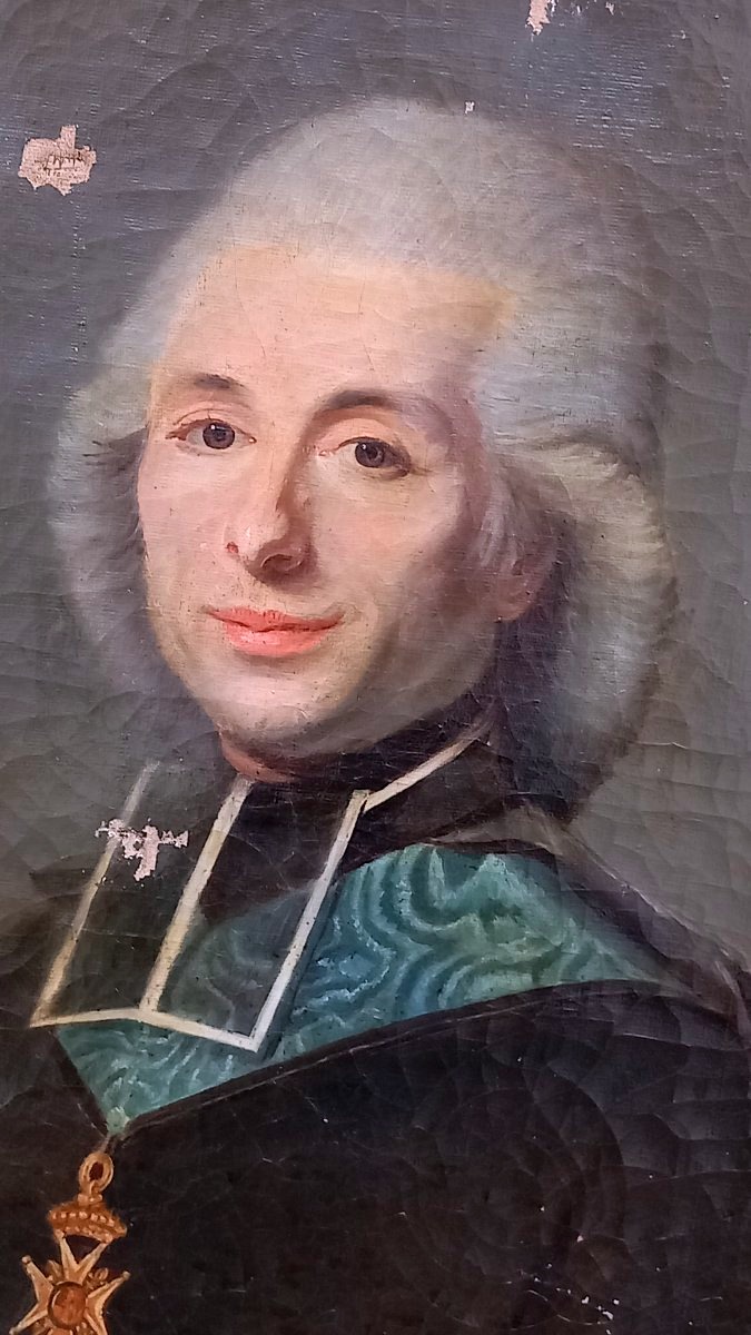 Portrait de Louis de VILLENEUVE BARGEMON XVIIIe Chanoine Aix en Provence att. à Claude ARNULPHY-photo-2