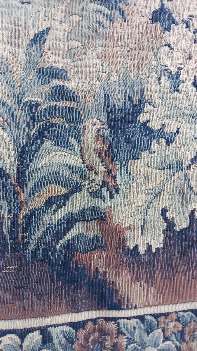 Paire de Tapisseries Verdure de Style XVIIIe siècle, Fin du XIXe ou début du XXe siècle. -photo-7