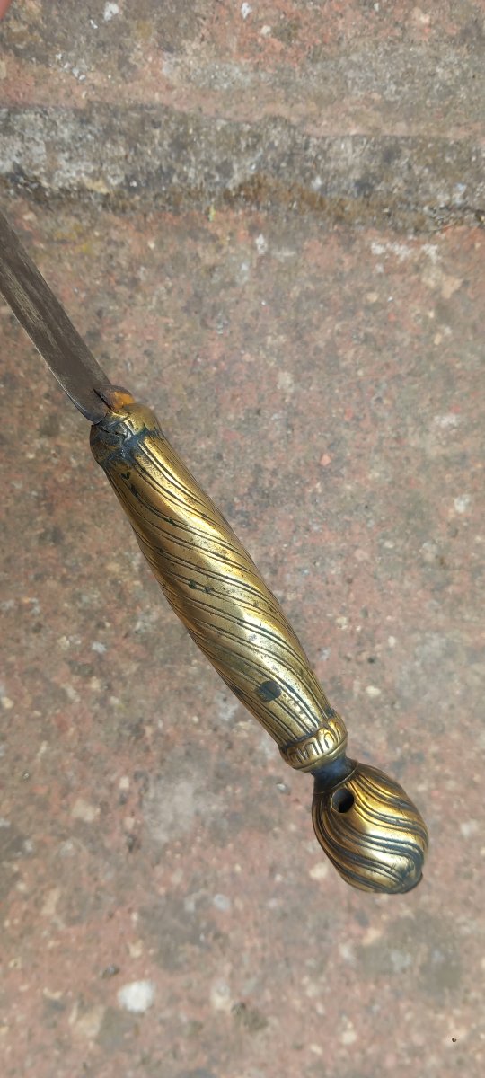Couteau ou Dague de Chasse XVIIIe Epoque Louis XIV Régence -photo-3