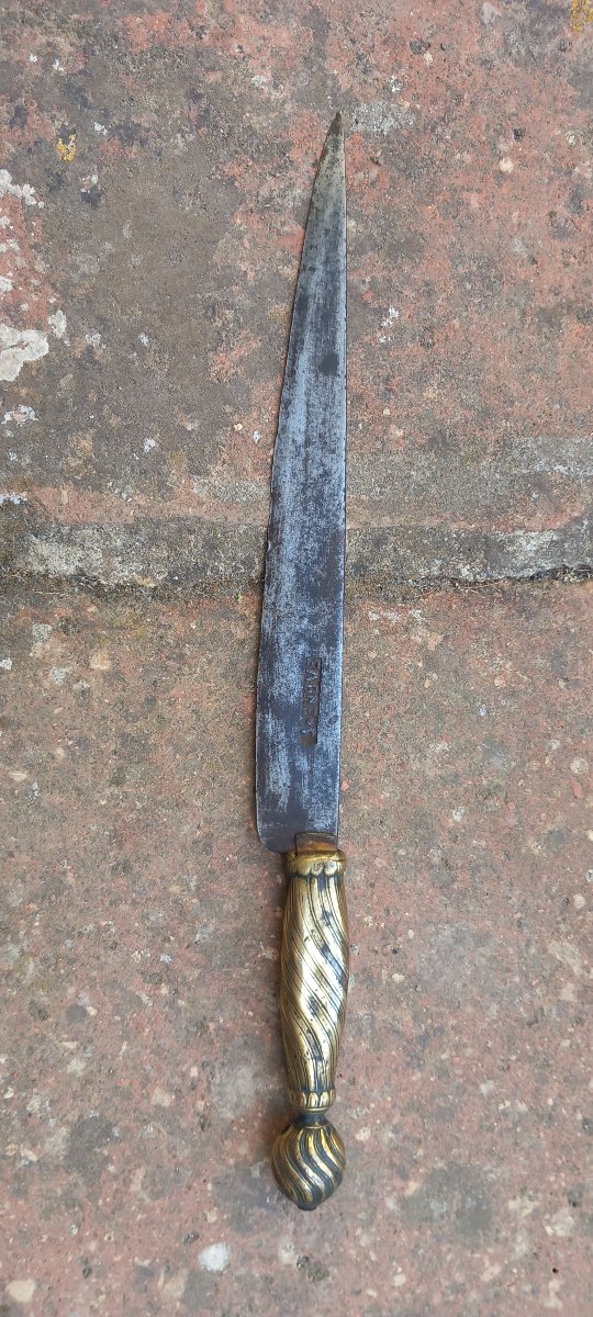 Couteau ou Dague de Chasse XVIIIe Epoque Louis XIV Régence -photo-5