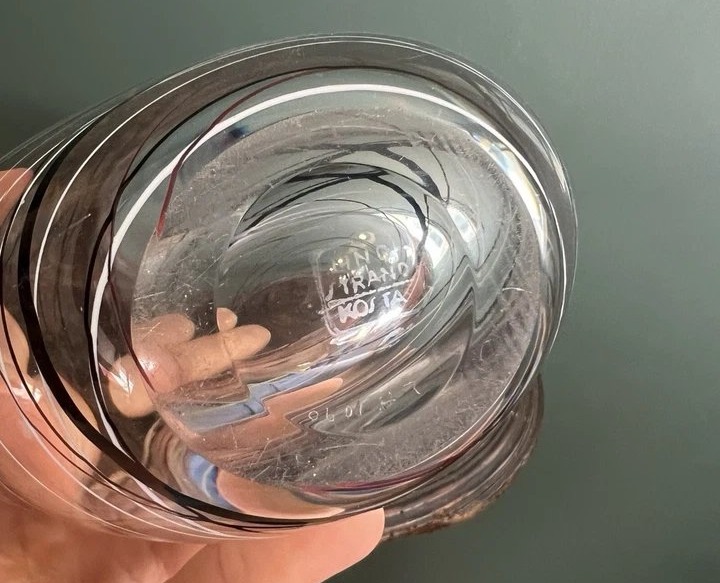 Vicke Lindstrand Vase Atelier Kosta Cristal XXe siècle -photo-2