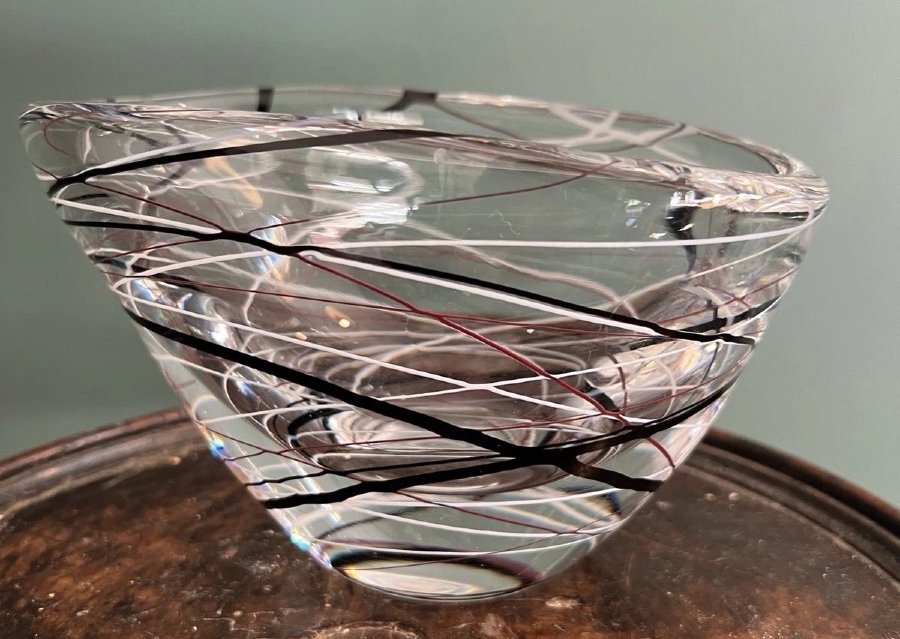 Vicke Lindstrand Vase Atelier Kosta Cristal XXe siècle 