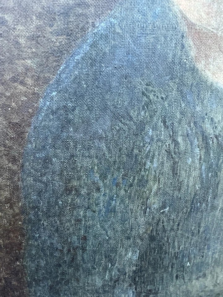 Portrait Of A Young Boy: Pointillist, Pointillism, 1920–30, Oil On Canvas, Signed-photo-1