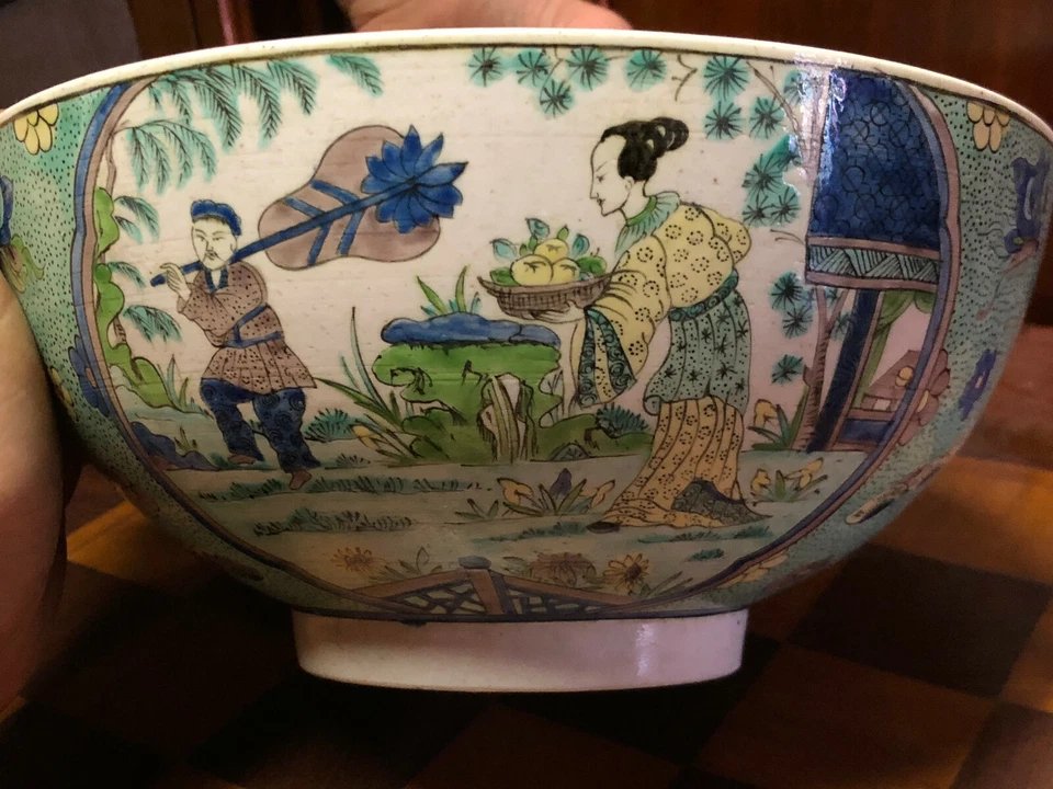 Coupe Porcelaine de Chine Famille Verte Wangsai Emaux sur Couverte Monture Bronze XIXe -photo-4