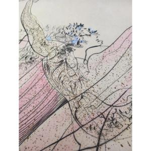 Salvador DALI Terpsichore Muse de la Danse Estampe Numérotée et Signée