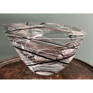 Vicke Lindstrand Vase Atelier Kosta Cristal XXe siècle 